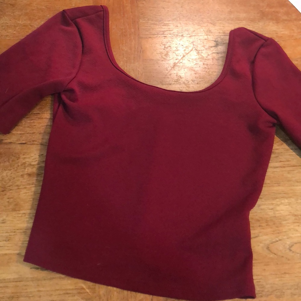 High quality red crop top